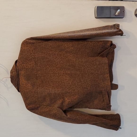 Kut from the Kloth Leopard Print Moto Jacket M - Picture 7 of 7